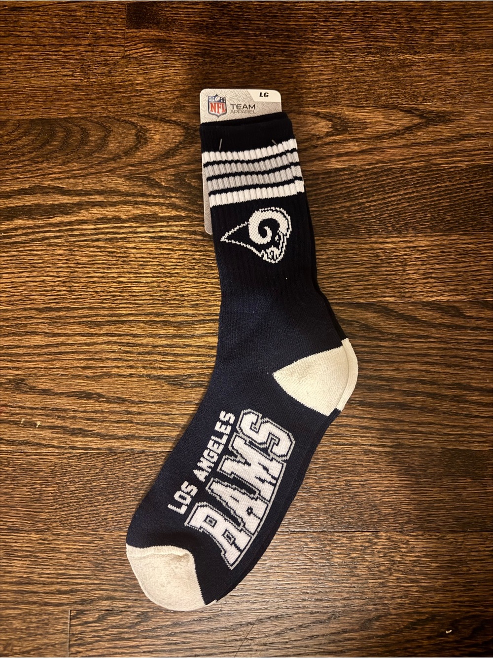 NFL Los Angeles Rams Crew Socks - large